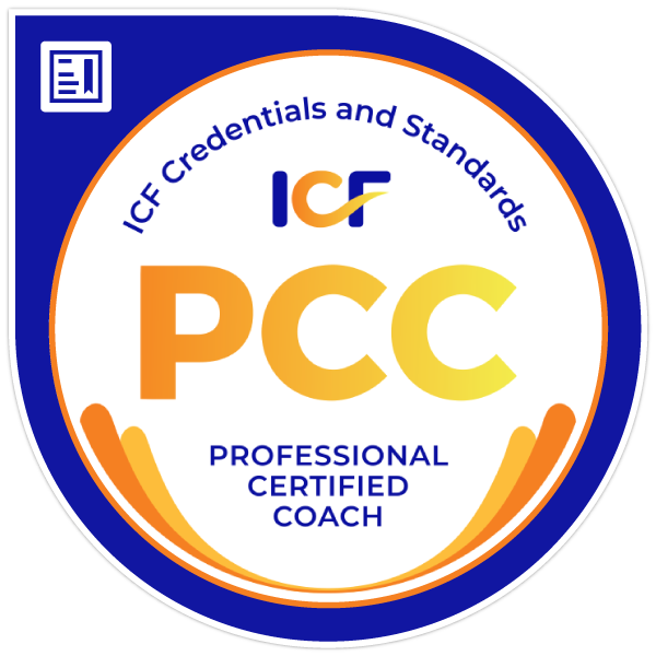 国際コーチング連盟(ICF)認定プロフェッショナル・コーチ(PCC)認定バッジ